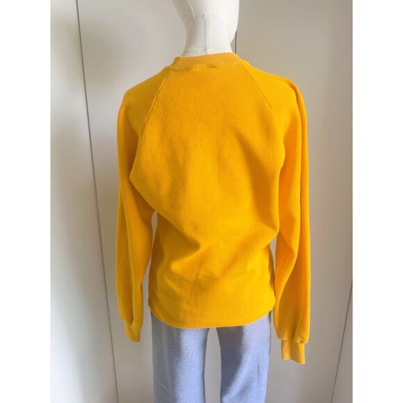 Vintage 80s Sweatshirt Mardi Gras Large Graphic Bright Size L Jerzees tag Fun - Picture 5 of 6